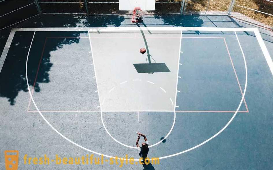 Terrain de basket: photos, dimensions et caractéristiques