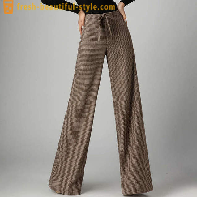 Pantalon large des femmes: photo, vue d'ensemble des modèles, quoi porter?