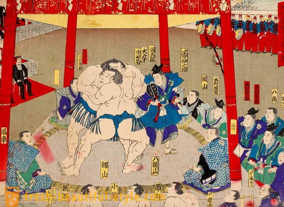 Sumo: histoire, règles, techniques et présente les faits les plus intéressants