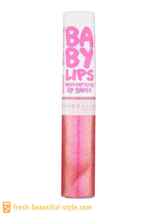 Lèvres Maybelline bébé (rouge à lèvres, baume à lèvres et gloss): composition, commentaires