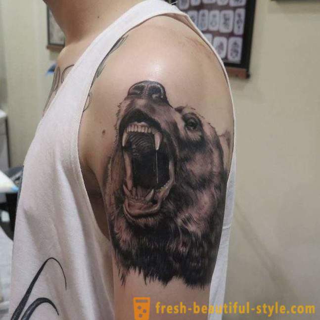 Signification tatouage « ours »: les hommes, les femmes, dans la région