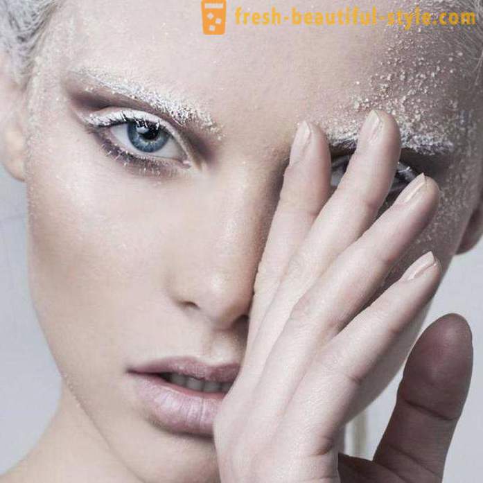 Maquillage Snow Queen: les options de maquillage et photo