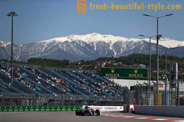 La piste, « Formule 1 » à Sotchi: description, histoire, caractéristiques