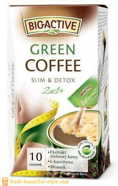 Vert Slimming Coffee: commentaires, les avantages et les inconvénients, l'enseignement