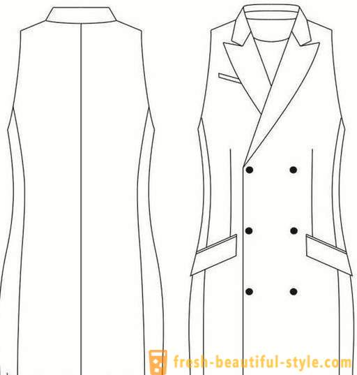 Manteau sans manches: motif, modèle, est une combinaison de notes et commentaires