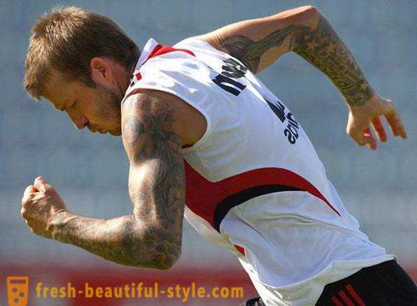 40 tatouage Beckham: leur interprétation et l'emplacement sur le corps