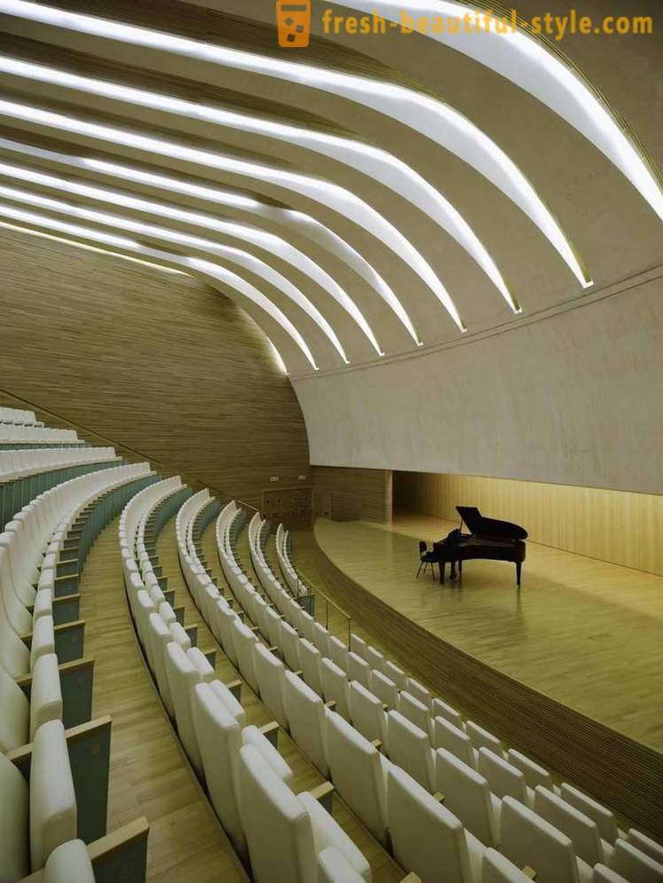 L'architecture extraordinaire de la maison d'opéra à Valence