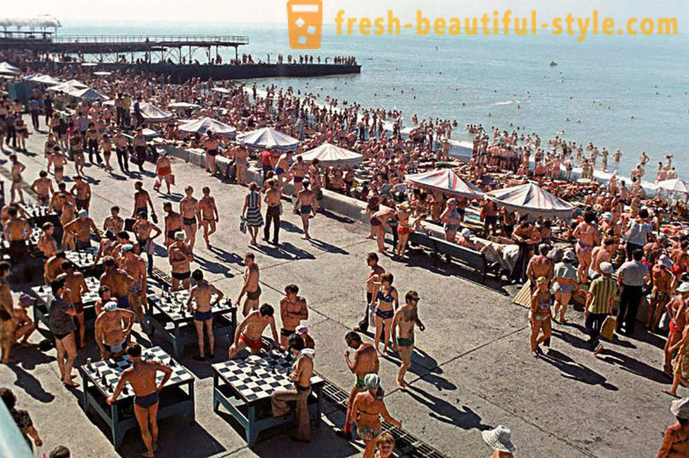 Vacances à la plage en Union soviétique