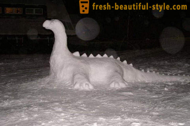 De plus, vous pouvez sculpter de la neige