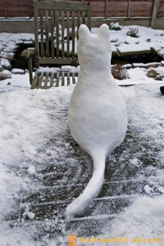 De plus, vous pouvez sculpter de la neige