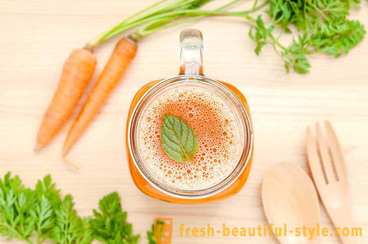7 raisons d'ajouter à la diète de jus de carotte savoureuse et saine