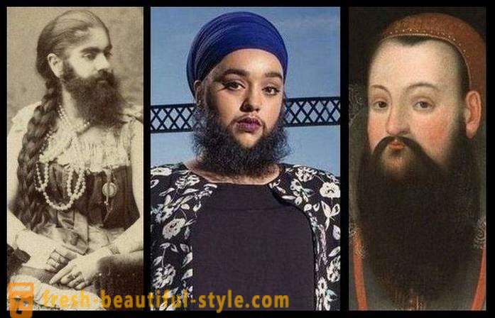 Dix femmes à barbe de différents âges