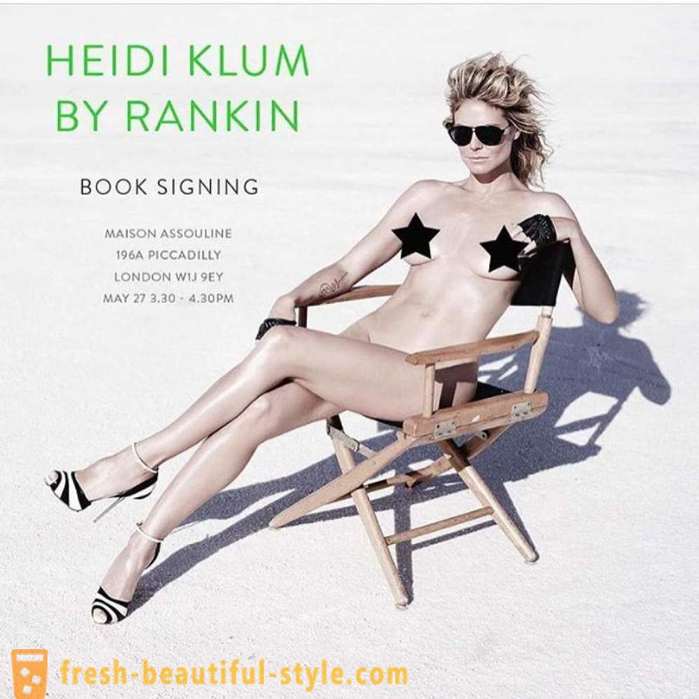 Heidi Klum dépouillé pour un photoshoot candide