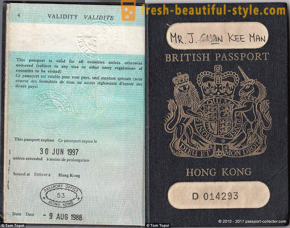 Etats passeport rares qui existent plus