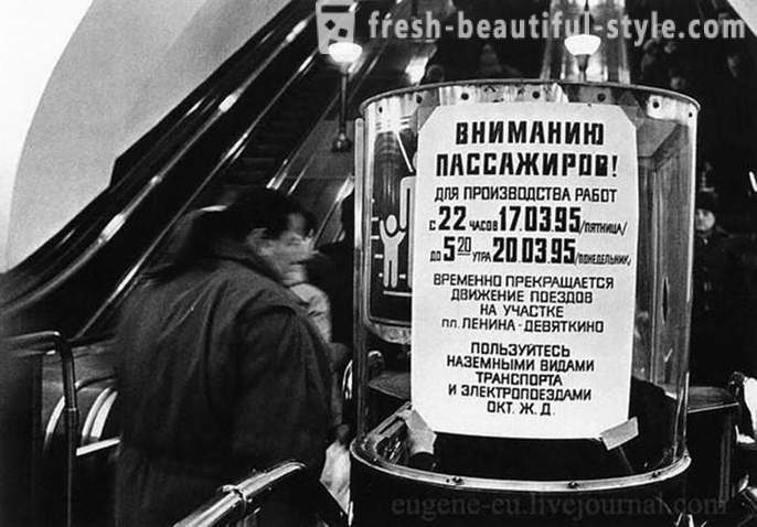 Érosion Grande: en 1970 presque inondé le métro de Leningrad