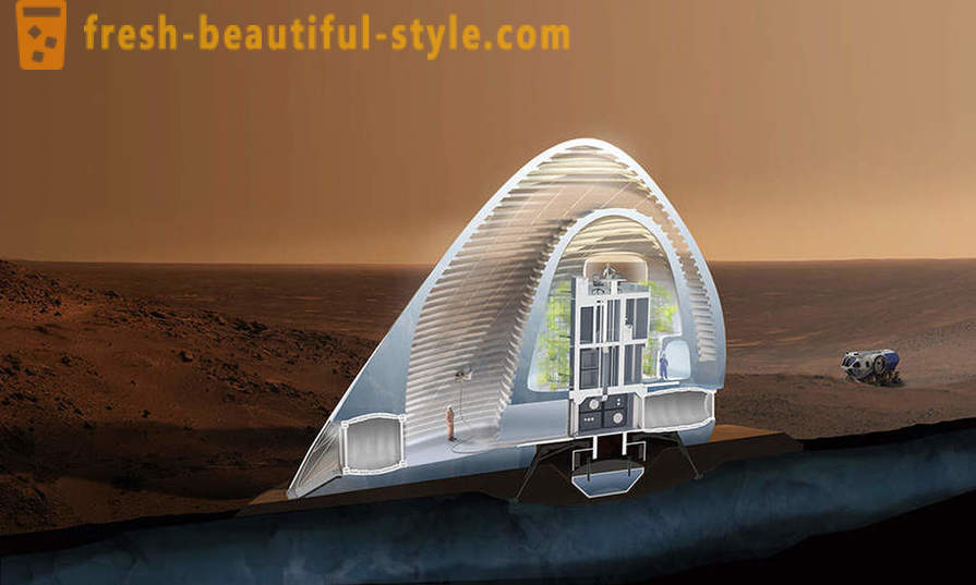 Maison sur Mars, ce qui est précisément de construire
