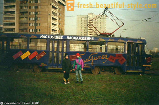 Marcher à Moscou en 1995