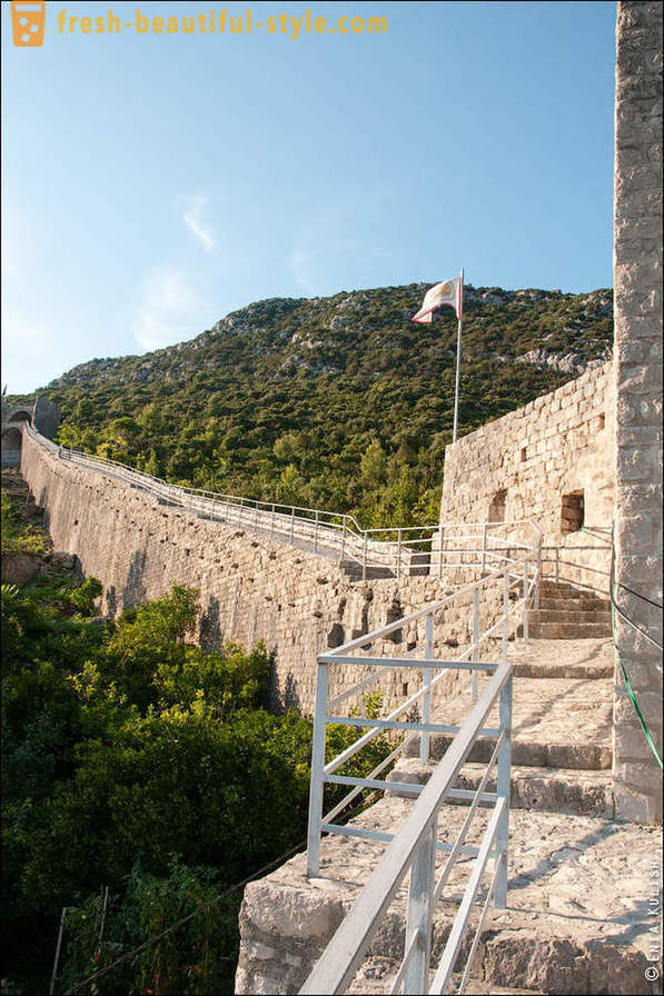 Marchez sur le mur de la Chine péninsule croate