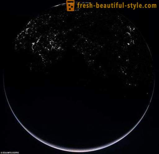 Vue de l'orbite sur Terre