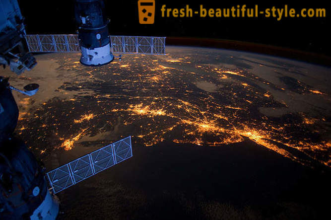 Les villes de nuit de l'espace - les dernières photos de l'ISS