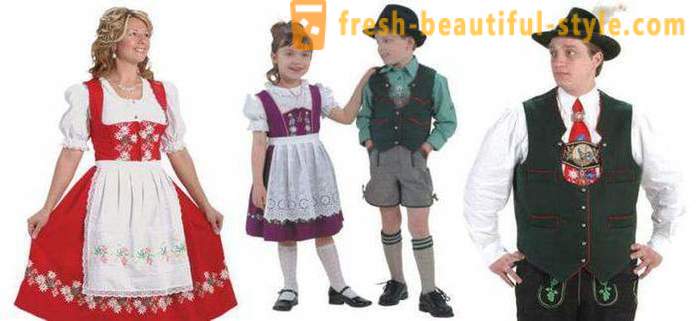 Costumes allemandes pour les femmes, les hommes et les enfants. vêtements ethniques