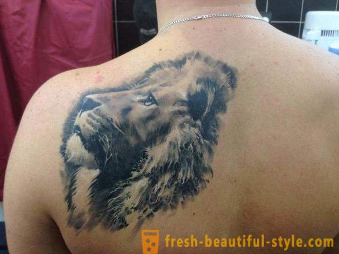 Signification tatuirovki- « Lion » sur son épaule et d'autres parties du corps