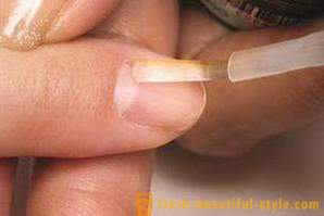 Vernis gel sur les ongles courts. manucure élégant