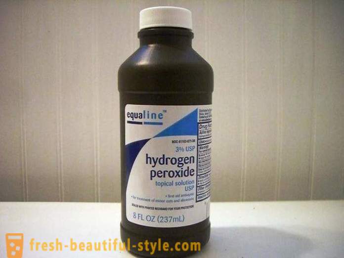 Le peroxyde d'hydrogène des poils indésirables: recette (commentaires)