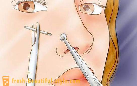 Comment percer le nez. Piercing nez: photo