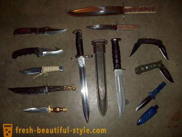 Les principaux types de couteaux. Types de couteaux pliants