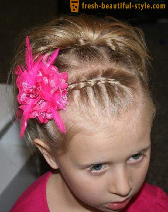 Des coiffures de fête pour les cheveux moyen avec vos mains (voir photo). coiffure de fête pour les cheveux moyen des enfants