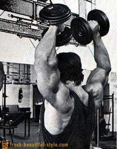 Méthodes de masse musculaire: appuyez sur Arnold
