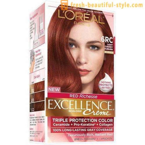 « L'Oréal »: une palette de couleurs de cheveux. Peinture « L'Oréal »: toutes les nuances