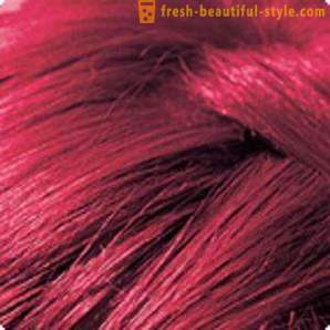 Crimson Couleur des cheveux: avantages et inconvénients