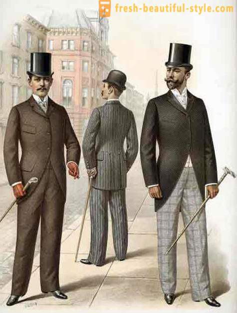 La mode masculine du 19ème siècle. tendances