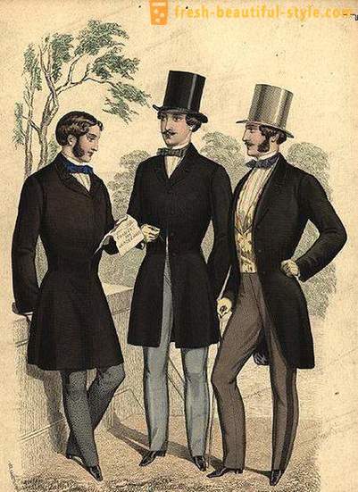 La mode masculine du 19ème siècle. tendances